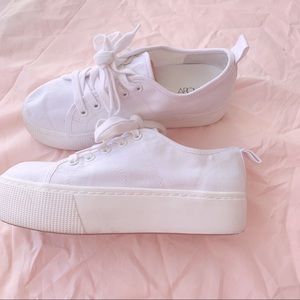 abound white platform sneakers
